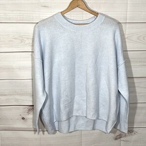 NWT Vince Camuto Crew Neck Extended Shoulder Seamed Cozy Statement Sweater